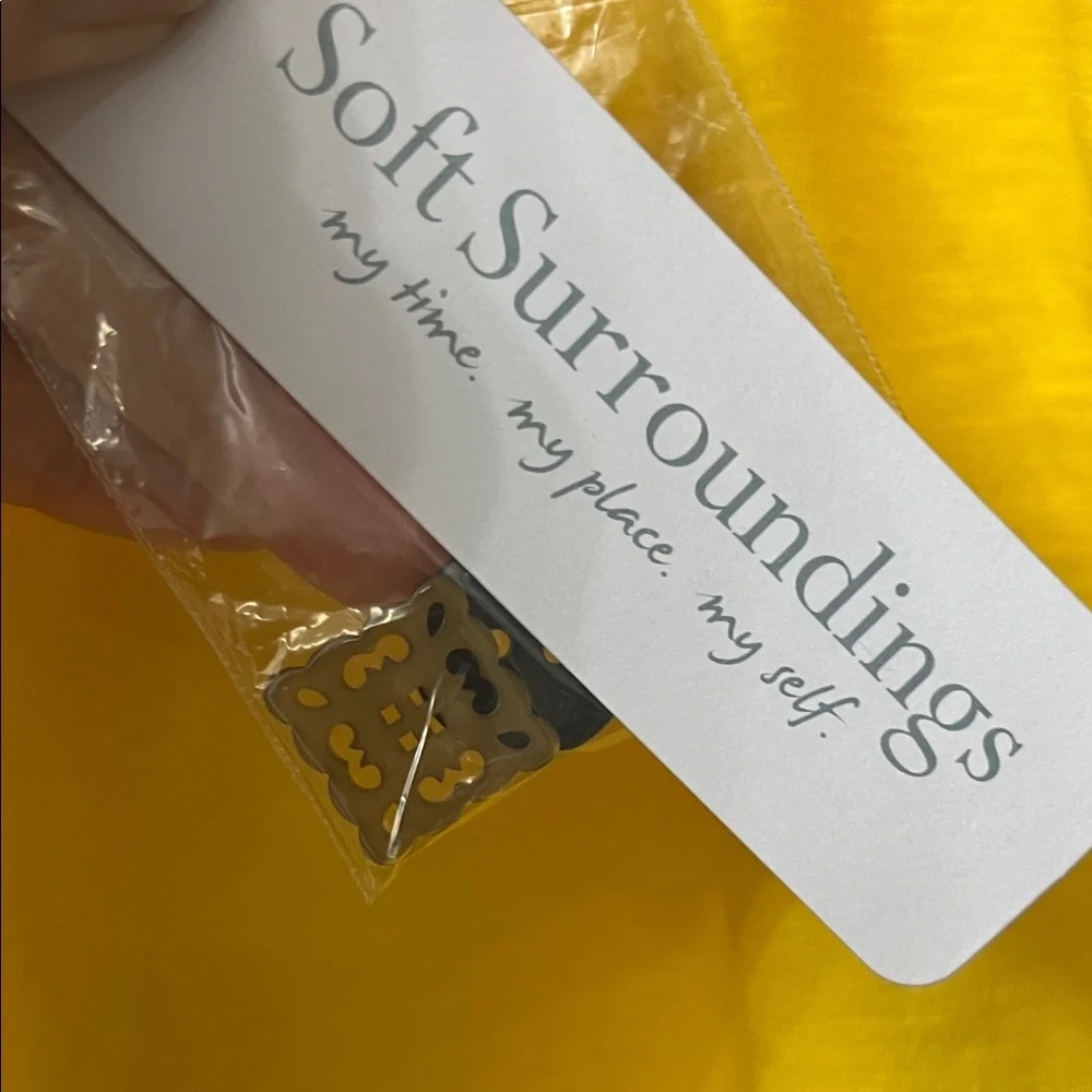 💛💛Soft Surroundings Sunny Yellow Sleeveless Button-Down Shirt💛💛 - Picture 7 of 9